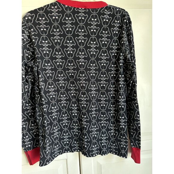 Hanna Andersson Pajama Long Sleeve Top Star Wars Darth Vader Unisex Small Black - Picture 2 of 8